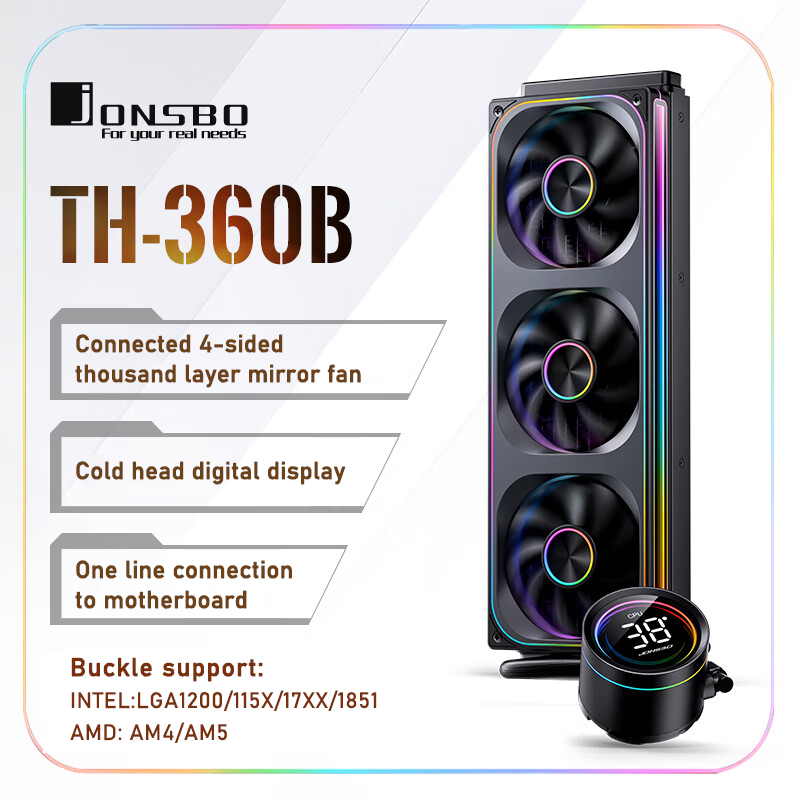 Pc Water Cooling - Jonsbo TH-360 AIO CPU Sıvı Soğutma