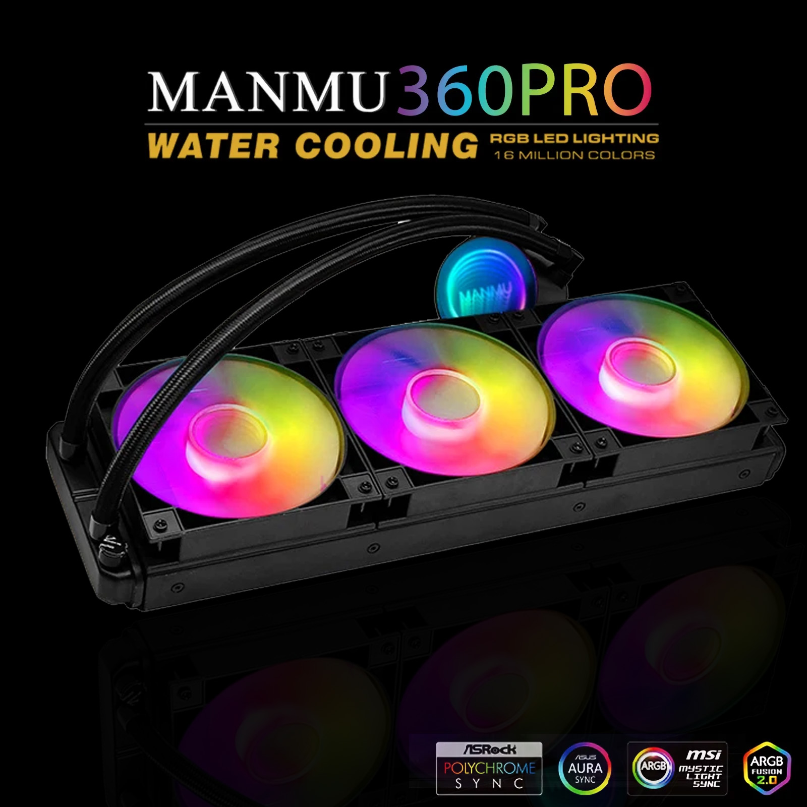 Pc Water Cooling - MANMU 360mm Cpu Su Soğutucusu Am4