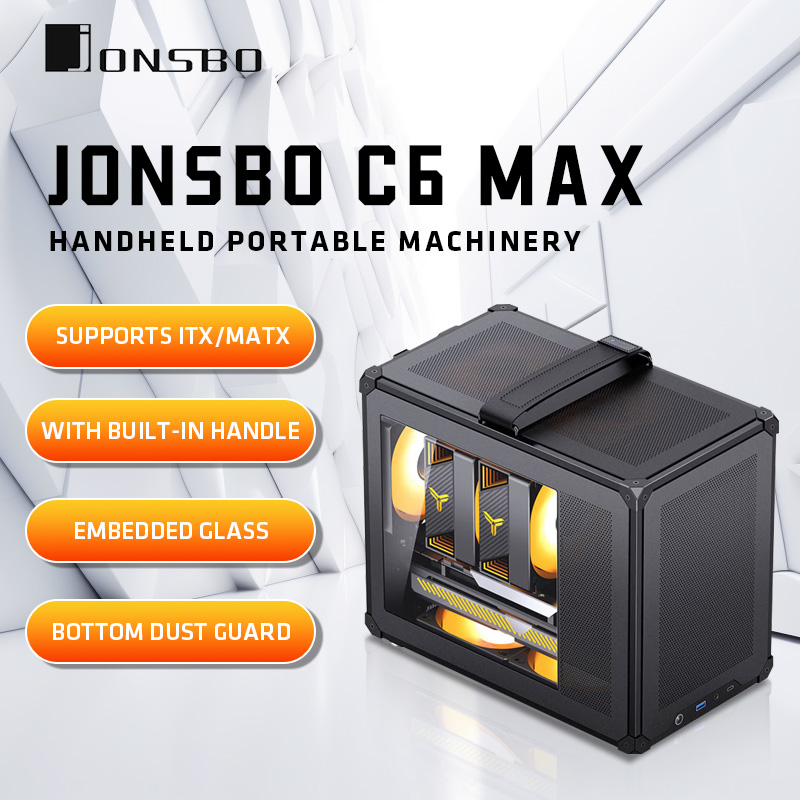 Pc Gaming Center - JONSBO C6 MAX Mesh Kasa, MATX
