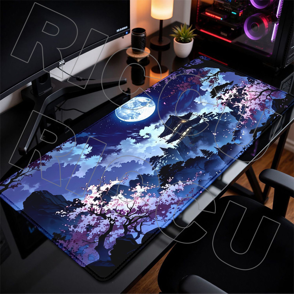 Pc Gaming Pink - XXL Kiraz Çiçekleri sümen halı kaymaz