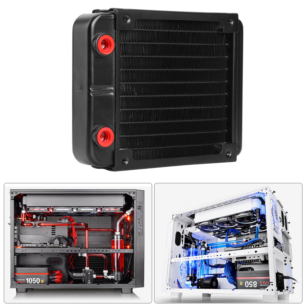Pc Water Cooling - 120mm Su Soğutma Radyatörü G1/4 Dişli