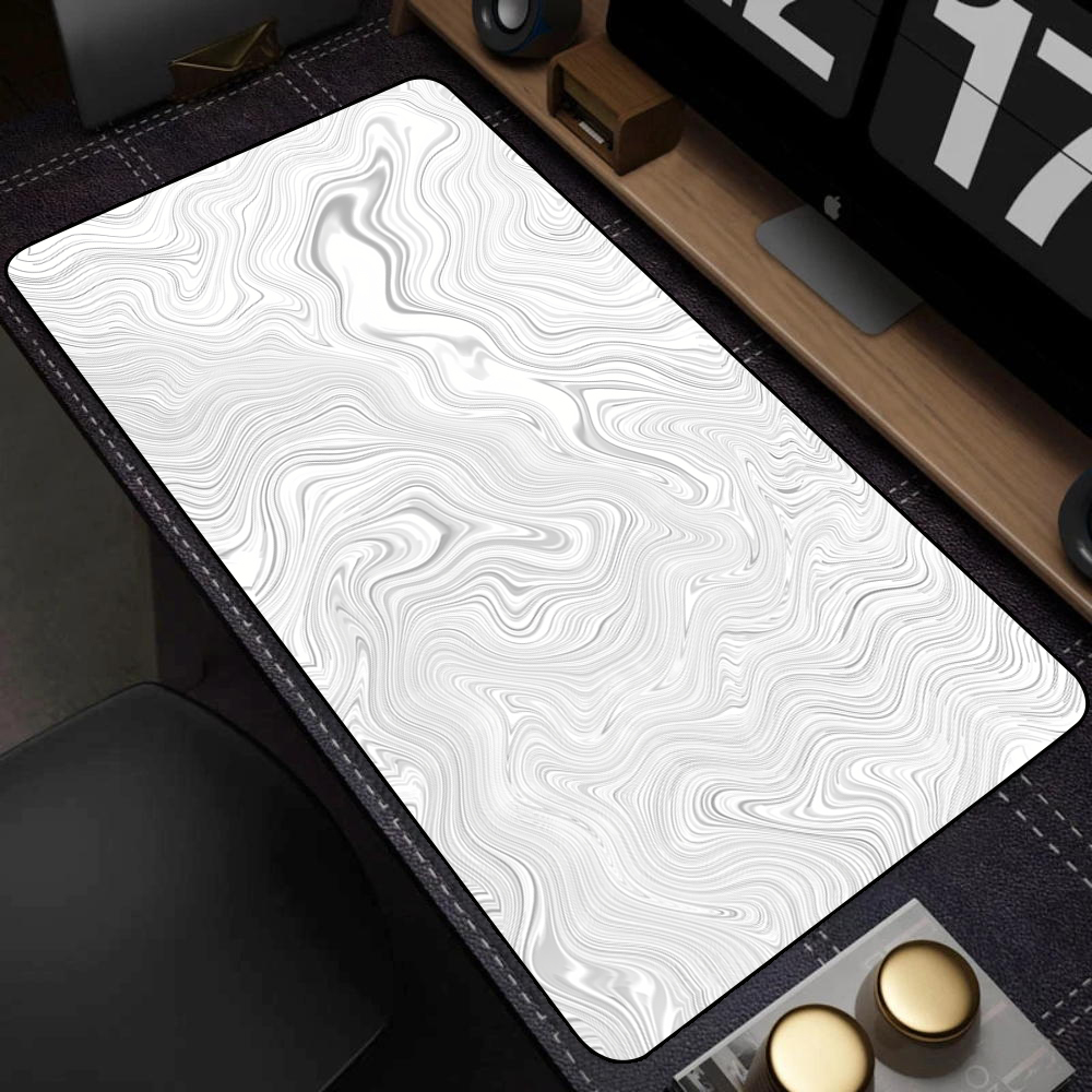 Pc Gaming White - Büyük Siyah ve Beyaz Sanat Mouse