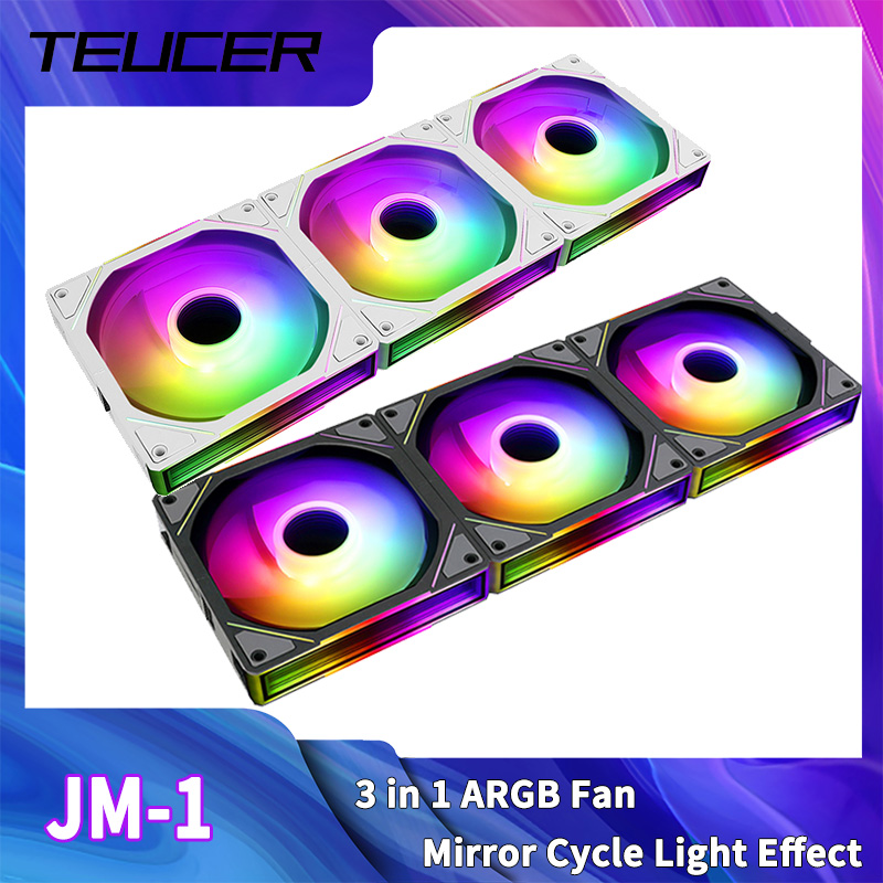 Pc Water Cooling - TEUCER JM-1 bilgisayar kasası Fanı ARGB