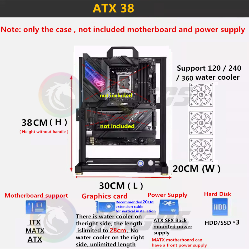 MOD ATX Açık PC Kasa Çerçevesi - Pc Gaming Center incelemesi ve fiyatı