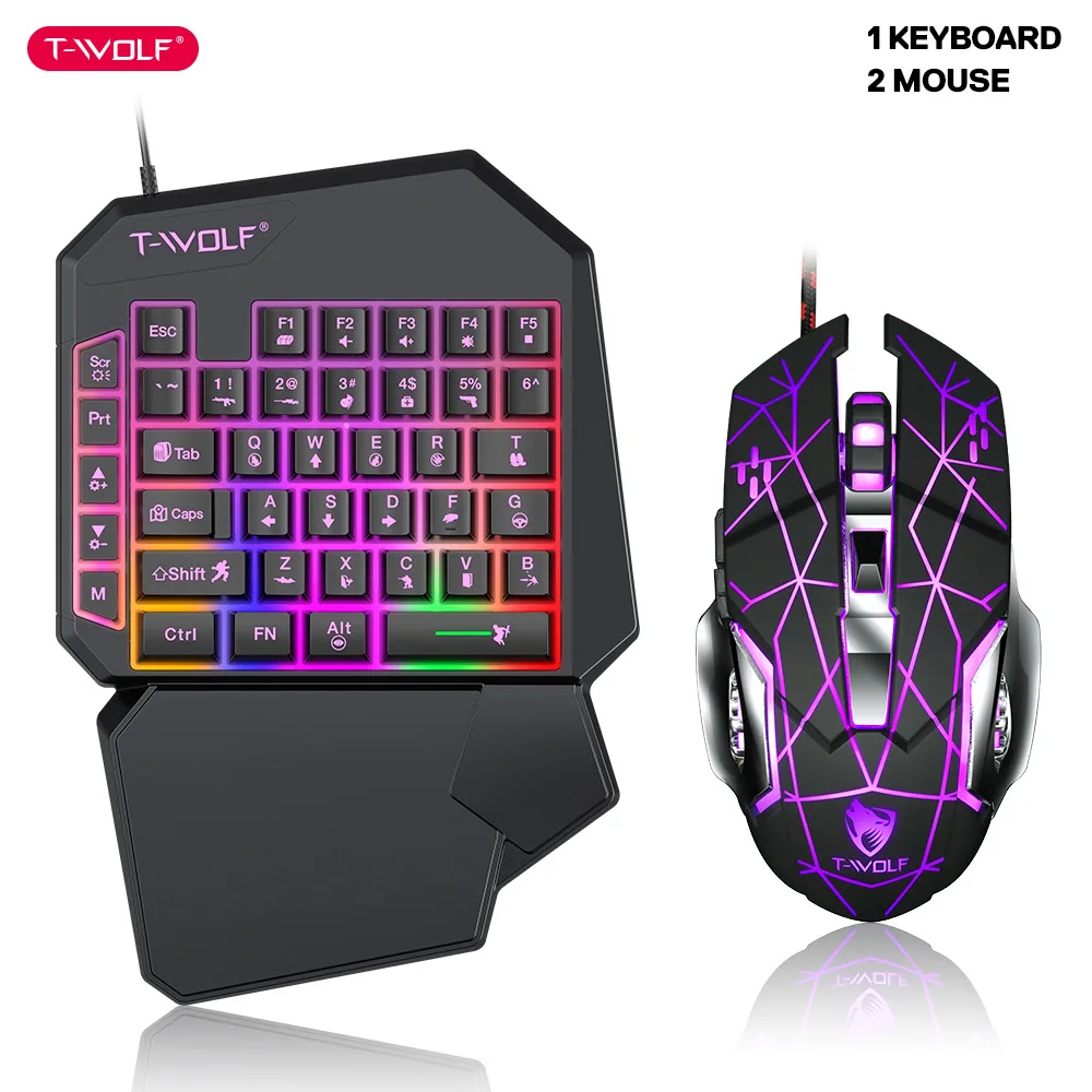 T-WOLF TF900 tek elle klavye t - Pc Gaming Kit incelemesi ve fiyatı