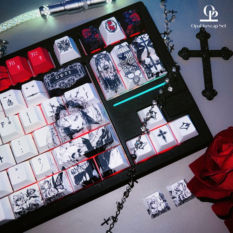 Siyah Beyaz Tema Klavye Tuşlar - Pc Gaming White incelemesi ve fiyatı