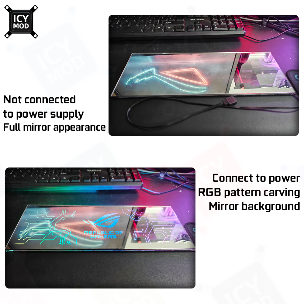 ICY MOD Ayna RGB Aydınlatma Pa - Pc Gaming Center incelemesi ve fiyatı