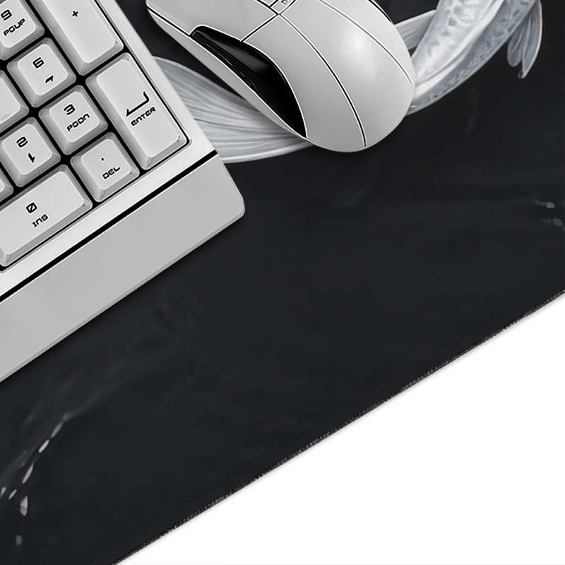 Siyah Beyaz Koi Mouse Pad Game - Pc Gaming White incelemesi ve fiyatı